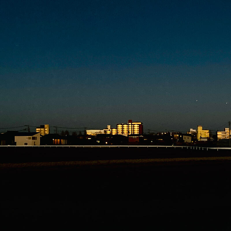 tsukuba sunset light reflected on ninomiya house