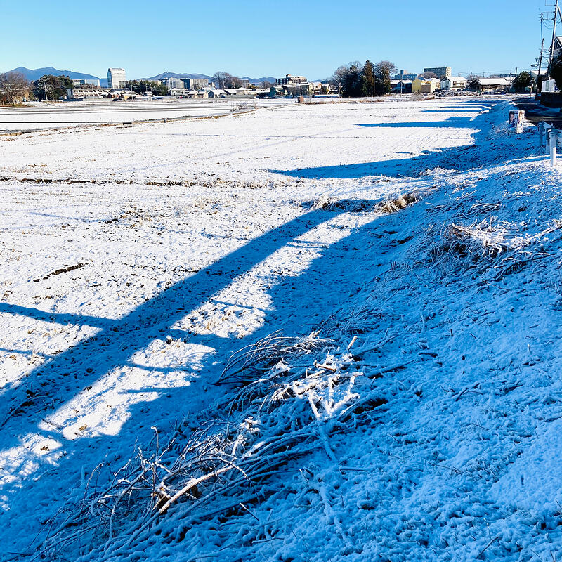 Tsukuba, Ibaraki under snow