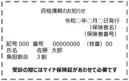 資格情報のお知らせ